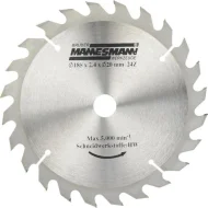 Disc Fierastrau Circular 185 x 20 mm / 24 Dinti - MANNESMANN - M12897