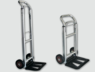 Carucior marfa din aluminiu extensibil tip Lisa, 90 Kg - MANNESMANN - M099-T