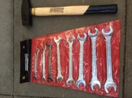 Set 8 Chei Fixe 6-22 mm + Ciocan Masinist Maner Lemn 500gr