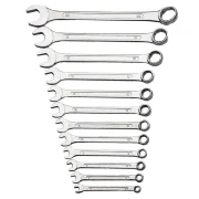 Set 12 Chei Combinate ( la un capat fixe si la celalalt inelare ) 6-22 mm,  Chrom - Vanadium - MANNESMANN - M130-12